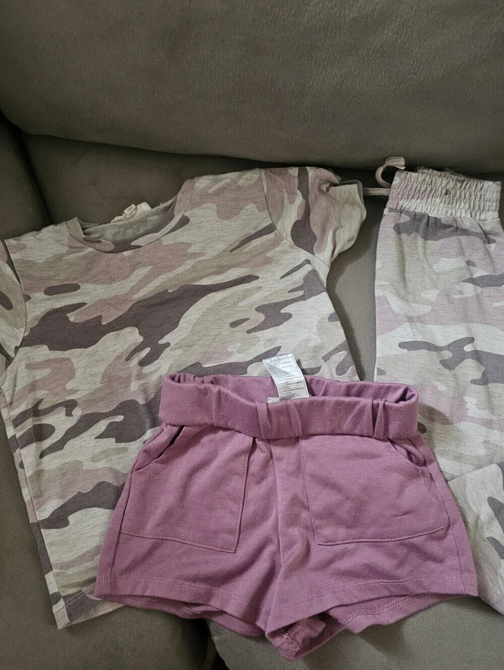 Jessica Simpson Pink Camo Kids Matching 3 Pc Set